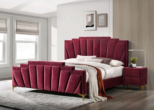 Florizel Bed Black & Red - 3 Bros Warehouse