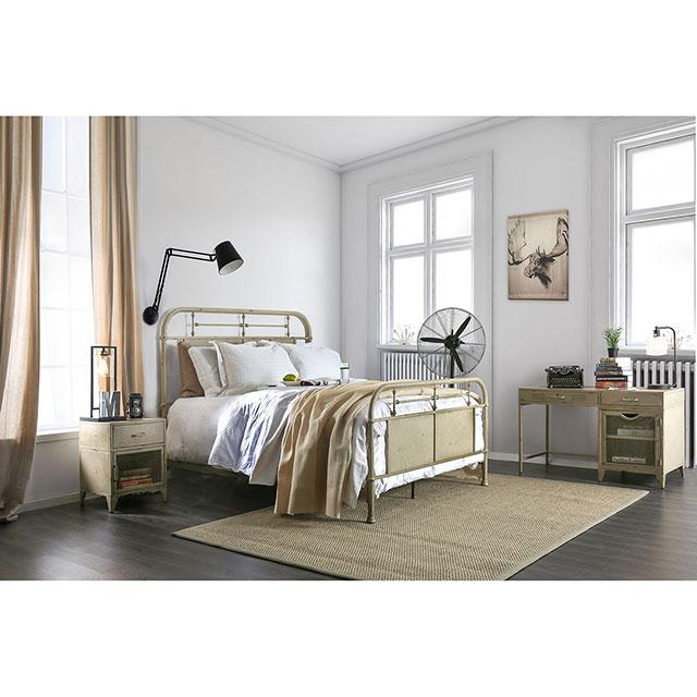 Haldus Cal.King, E.King, & Twin Bed White, Ivory, & Red - 3 Bros Warehouse