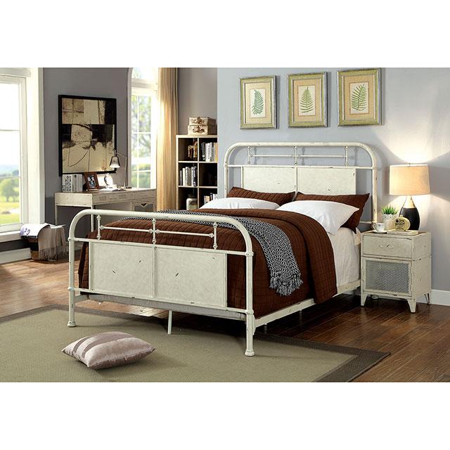 Haldus Cal.King, E.King, & Twin Bed White, Ivory, & Red - 3 Bros Warehouse