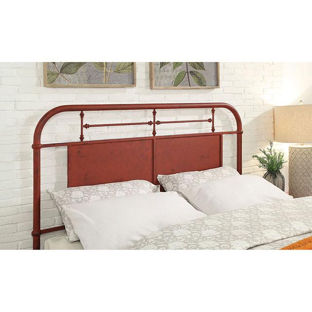 Haldus Cal.King, E.King, & Twin Bed White, Ivory, & Red - 3 Bros Warehouse