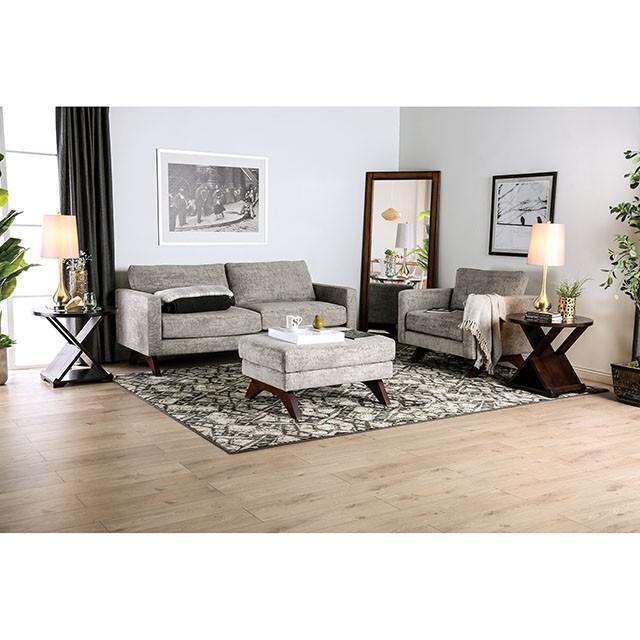 Harlech Gray Ottoman - 3 Bros Warehouse