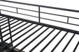 Cybill Full Loft Bed White, Silver, & Black - 3 Bros Warehouse