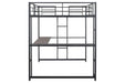 Cybill Full Loft Bed White, Silver, & Black - 3 Bros Warehouse