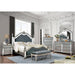 Azha Silver/Gray Cal.King & Queen Bed - 3 Bros Warehouse