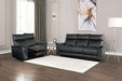 Bienne Sofa Manual Recliner White & Black - 3 Bros Warehouse