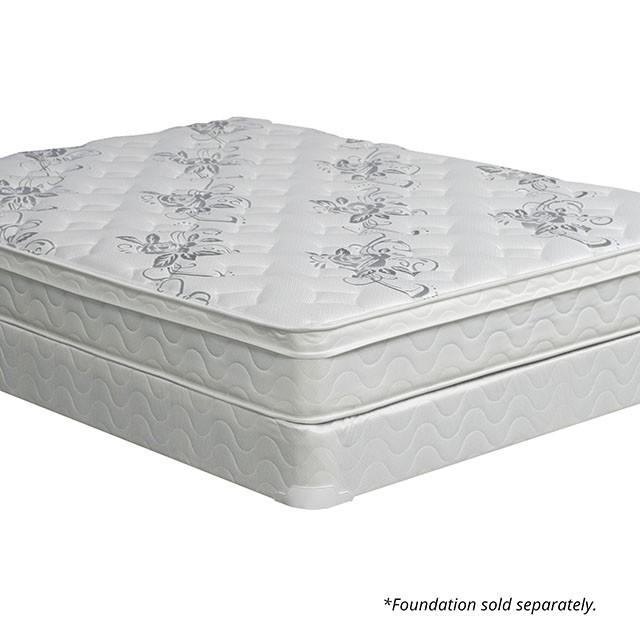JALEN White 9" Euro Top Mattress, Queen - 3 Bros Warehouse