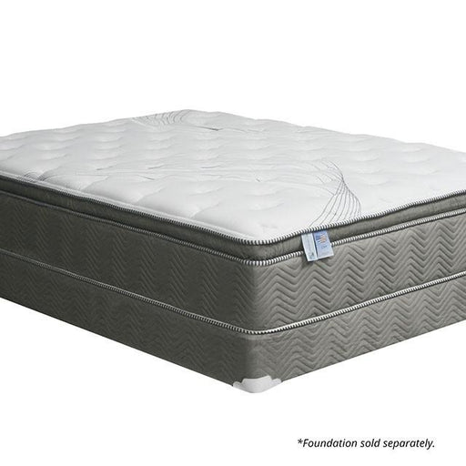 STORMIN White/Gray 13" Euro Pillow Top Mattress, Full - 3 Bros Warehouse