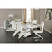 Midvale White/Chrome Side Chair (2/CTN) - 3 Bros Warehouse
