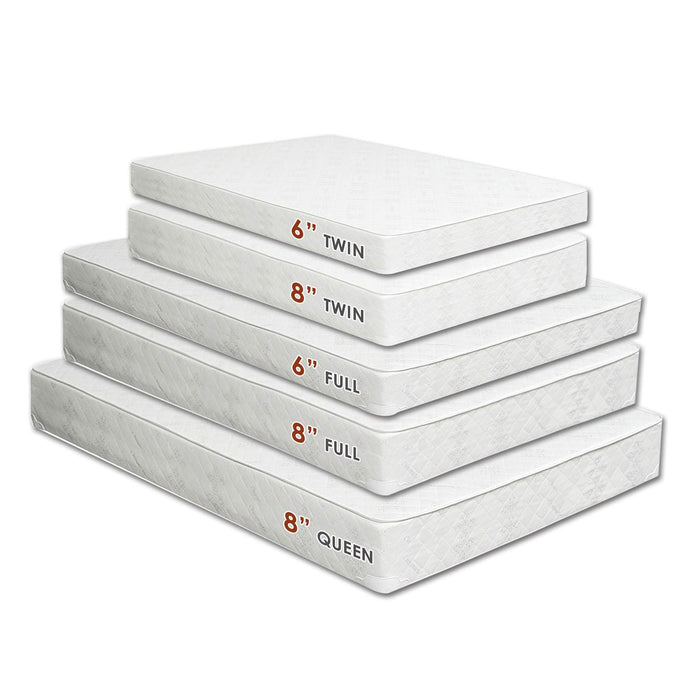 Daisy White 6" Bunkie Board Combo Mattress - Twin XL - 3 Bros Warehouse