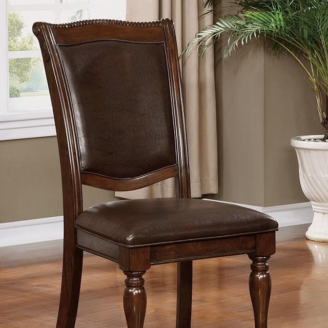 Alpena Brown Cherry/Espresso Arm Chair & Side Chair (2/CTN)