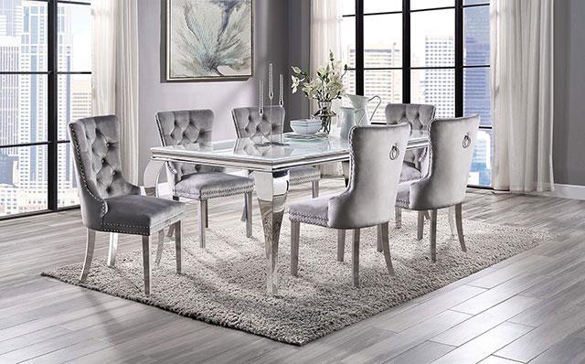 NEUVEVILLE Dining Table, White - 3 Bros Warehouse