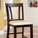 BRENT II Dark Cherry/Ivory Counter Ht. Chair (2/CTN) - 3 Bros Warehouse