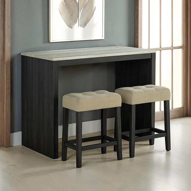 Zanaide 3 Pc. Dining Table Set - 3 Bros Warehouse