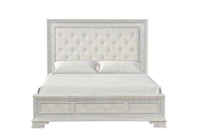 Stella Mia E.King & Queen Bed White & White - 3 Bros Warehouse