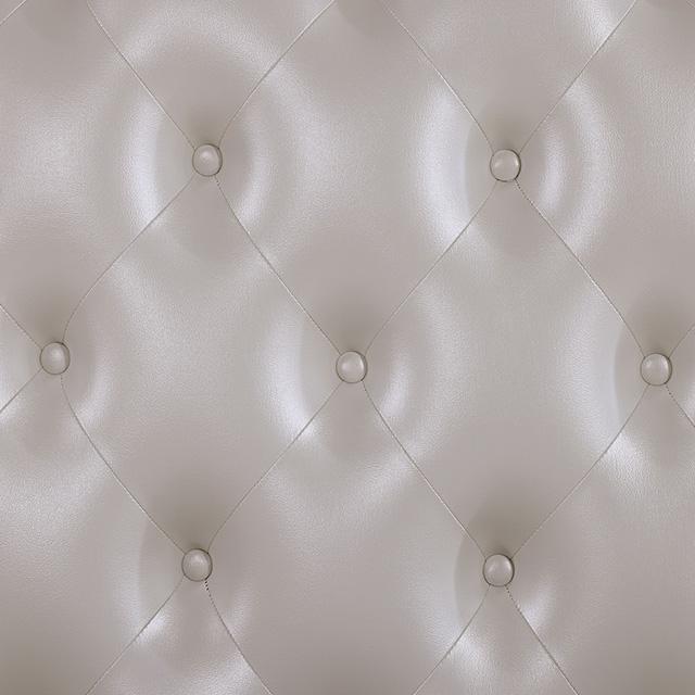 Ventresca E.King & Queen Bed White & Chrome