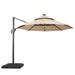 Nuti 10 Ft Round Umbrella w/ LED Light + 37" Large Base - 3 Bros Warehouse