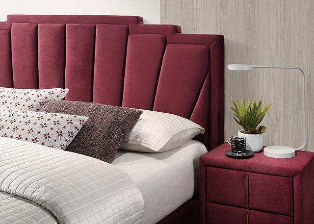 FLORIZEL E.King Bed, Red