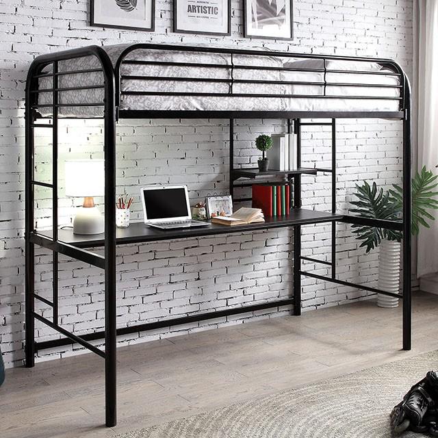 Opal Iii Silver Twin Loft Bed image