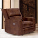 SOTERIOS Power Recliner, Medium Brown - 3 Bros Warehouse