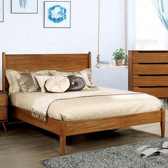 Lennart Oak Cal.King, E.King & Queen Bed - 3 Bros Warehouse