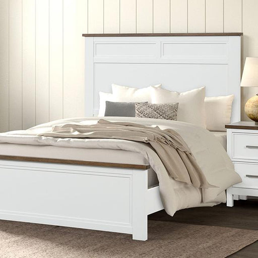 Pinetop Twin & Full Bed White & Blue - 3 Bros Warehouse