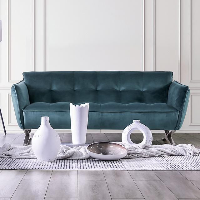 Civellutino Sofa Teal - 3 Bros Warehouse