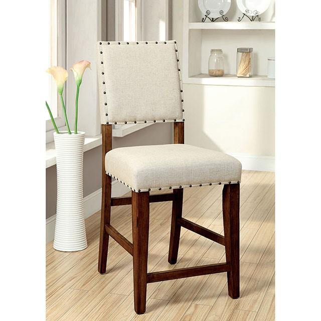 SANIA Rustic Oak Counter Ht. Chair (2/CTN) - 3 Bros Warehouse