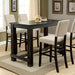 Sania II Antique Black Bar Table, Antique Black - 3 Bros Warehouse