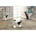 SLOANE White/Dark Gray/Chrome Coffee Table - 3 Bros Warehouse