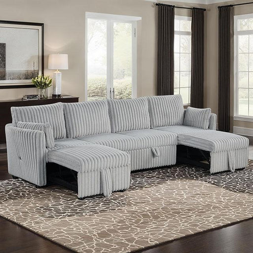 Denholme U-Sectional w/ Pull Out - 3 Bros Warehouse