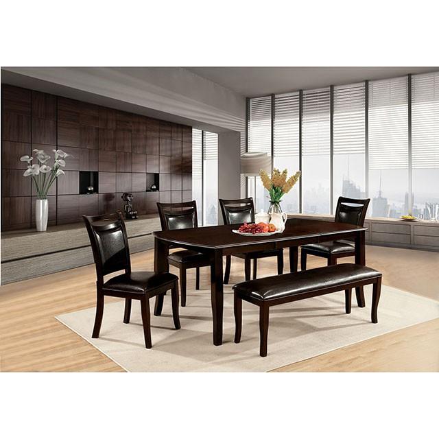 Woodside Dark Cherry/Espresso Dining Table - 3 Bros Warehouse