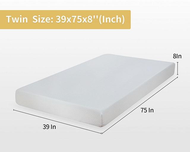 Artemisia 8" Cal. King, E.King, Full, & Queen Memory Foam Mattress - 3 Bros Warehouse