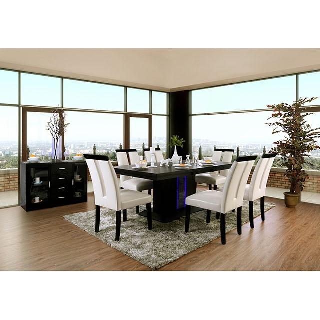 Evangeline Black/Beige Dining Table