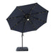 Nuti 10 Ft Round Umbrella w/ LED Light + 37" Large Base - 3 Bros Warehouse