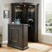 Voltaire Gray Curio Cabinet - 3 Bros Warehouse