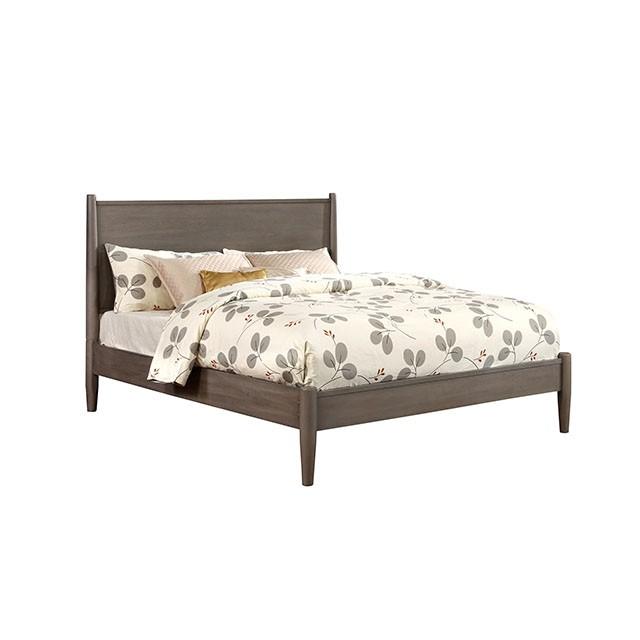 LENNART I Gray & Oak Full Twin Bed - 3 Bros Warehouse
