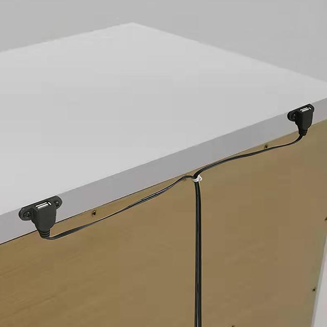 EMMELINE Night Stand w/ USB, White - 3 Bros Warehouse