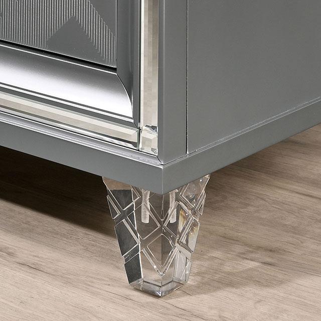 Emmeline Bed Silver & White - 3 Bros Warehouse