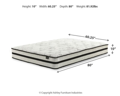 Chime 10 Inch Hybrid 10 Inch Mattress and Pillow - 3 Bros Warehouse