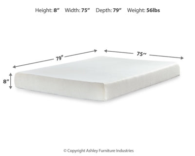 Chime 8 Inch Memory Foam Mattress in a Box - 3 Bros Warehouse