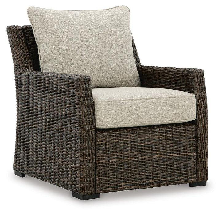 Brook Ranch Outdoor Lounge Chair with Cushion - 3 Bros Warehouse