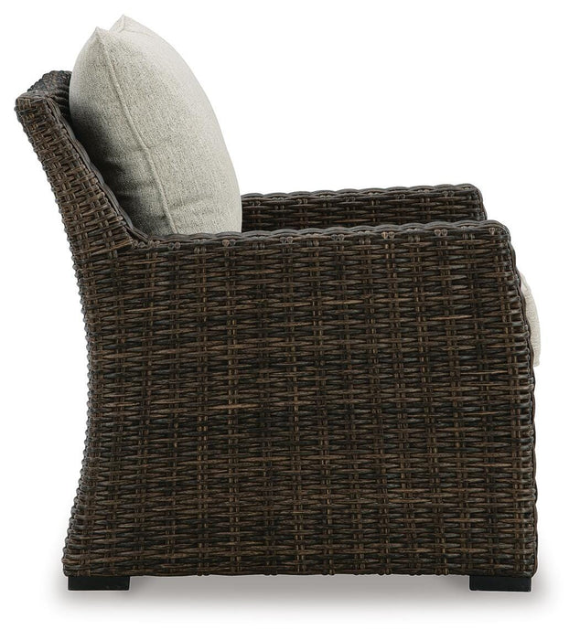 Brook Ranch Outdoor Lounge Chair with Cushion - 3 Bros Warehouse