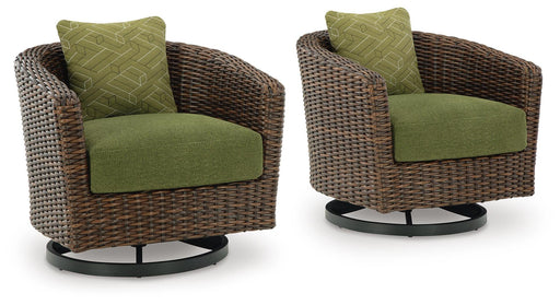 Horizon Hall Outdoor Swivel Lounge Chair with Cushion - 3 Bros Warehouse