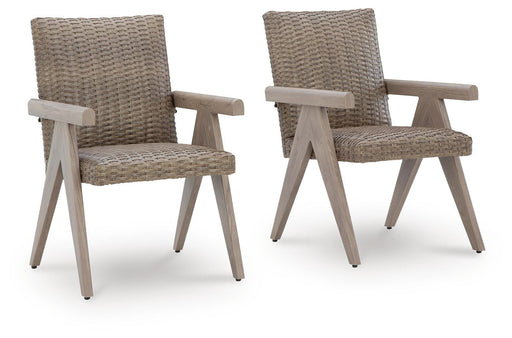 Cliff Trails Outdoor Arm Chair (Set of 2) - 3 Bros Warehouse
