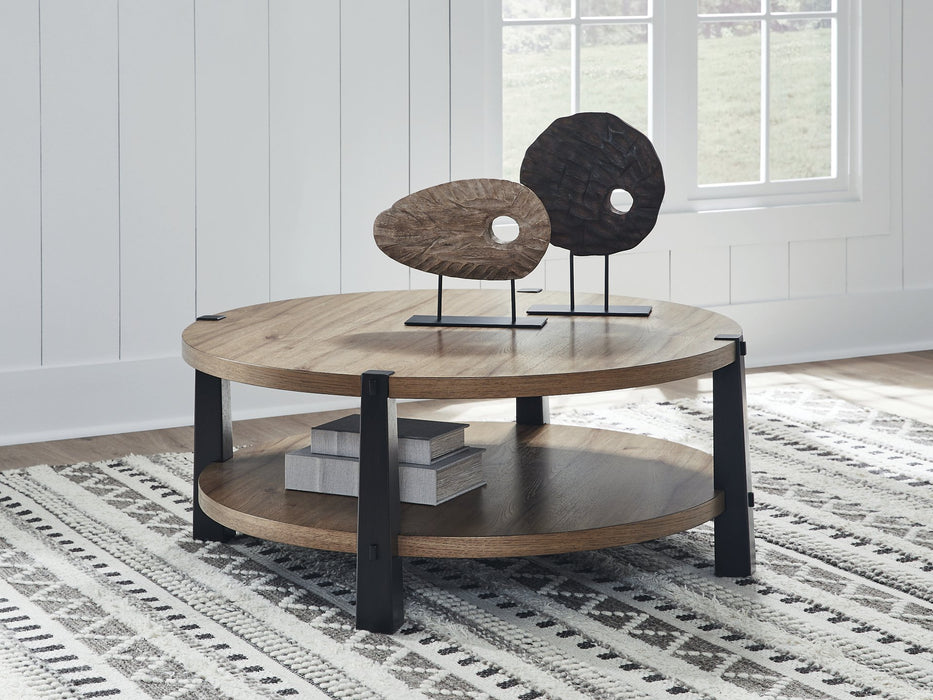 Ridgester Coffee Table - 3 Bros Warehouse