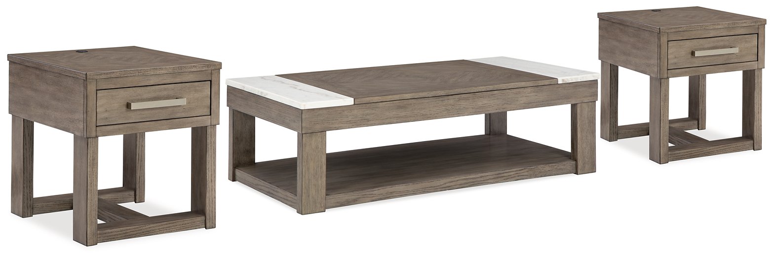 Loyaska Occasional Table Set - 3 Bros Warehouse