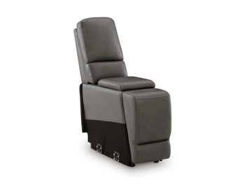 5Z - Pittson Power Reclining Sectional Loveseat with Console - 3 Bros Warehouse