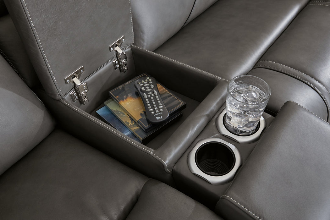 5Z - Pittson Power Reclining Sectional - 3 Bros Warehouse