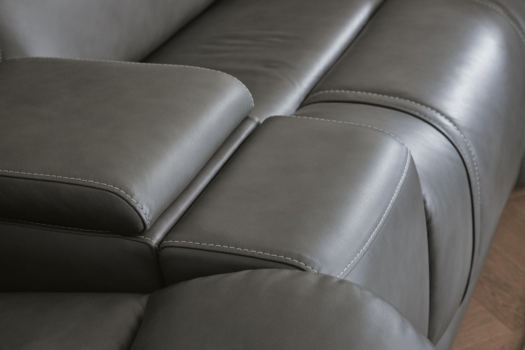 5Z - Pittson Power Reclining Sectional - 3 Bros Warehouse