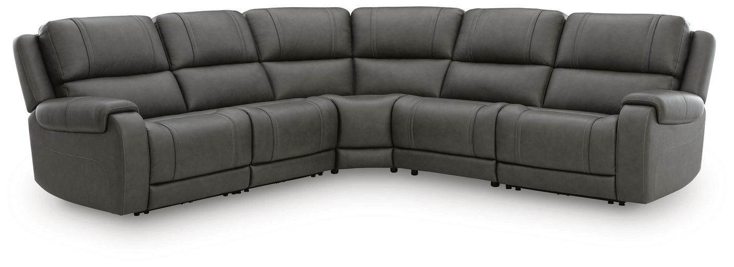 5Z - Pittson Power Reclining Sectional - 3 Bros Warehouse
